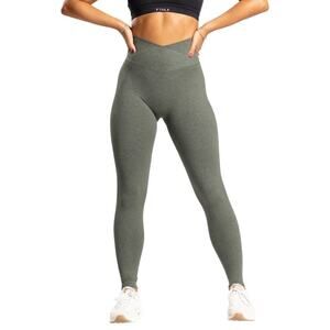 P’tula Bareform Ivy Green Leggings XS | High Rise 26” Yoga Pants Stretch